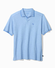 Big & Tall Emfielder Johnny Collar IslandZone Polo - Blue Lapis Heather