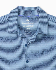 Big & Tall Costa Wave Twilight Canopy IslandZone Camp Shirt - Dark Azzurro