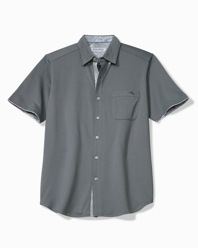 Big & Tall San Lucio Villa Evora Five O'Clock Stretch Knit Shirt - Turbulence