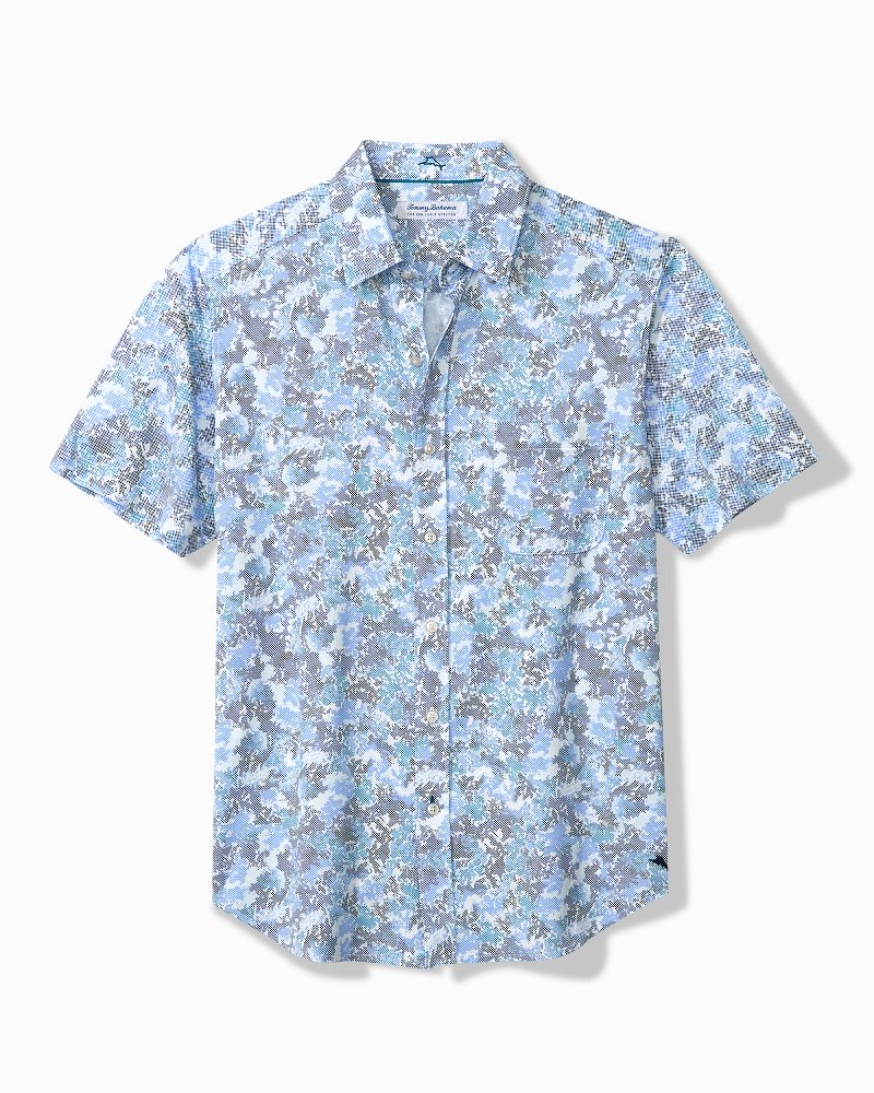 Big & Tall San Lucio Valega Stretch Knit Shirt - Coastline