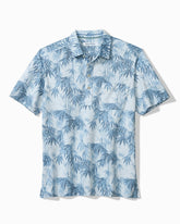 Big & Tall San Lucio Tides Bamboo Stretch Knit Polo - Opal Surf