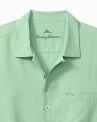Big & Tall Coastal Breeze Check IslandZone Camp Shirt - Zephyr Green