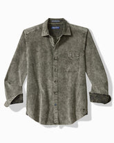 Big & Tall Coastline Cord Stretch Sun Fade Shirt - Noble