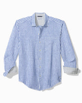 Big & Tall Cabana Breezer Linen Long-Sleeve Shirt - Coastline