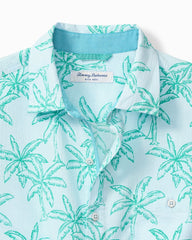 Big & Tall Nova Wave Royal Palmetto Cotton-Blend Shirt - Dew Drop