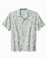 Big & Tall Vinca Vines Cotton-Blend Camp Shirt - Cold Air