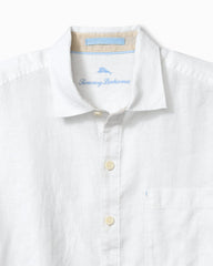Big & Tall Paradise Breezer Linen Long-Sleeve Shirt - White