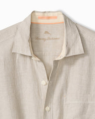 Big & Tall Paradise Breezer Linen Long-Sleeve Shirt - Natural