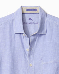 Big & Tall Paradise Breezer Linen Long-Sleeve Shirt - Classic Lavender