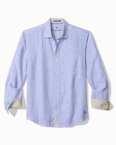 Big & Tall Paradise Breezer Linen Long-Sleeve Shirt - Classic Lavender
