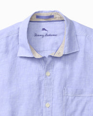 Big & Tall Paradise Breezer Linen Short-Sleeve Shirt - Classic Lavender