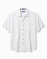 Big & Tall Beachside Cotton Cruiser Shirt - White