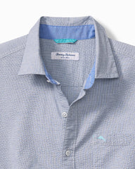 Big & Tall Nova Wave Cotton-Blend Long-Sleeve Shirt - Chambray Blue
