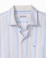 Big & Tall Sarasota Stretch Villa Stripe IslandZone Shirt - Dew Drop