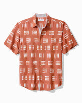 Big & Tall Coastal Ease Aqua Kay IslandZone Camp Shirt - Winter Topaz