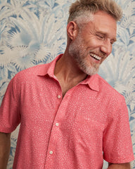 Big & Tall Bahama Coast Dot Drift IslandZone Shirt - Quartz Pink