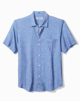 Big & Tall Bahama Coast Dot Drift IslandZone Shirt - Lakewater