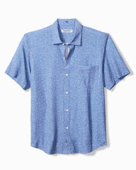 Big & Tall Bahama Coast Dot Drift IslandZone Shirt - Lakewater