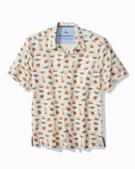 Big & Tall Wave Surfer Silk Camp Shirt - Continental