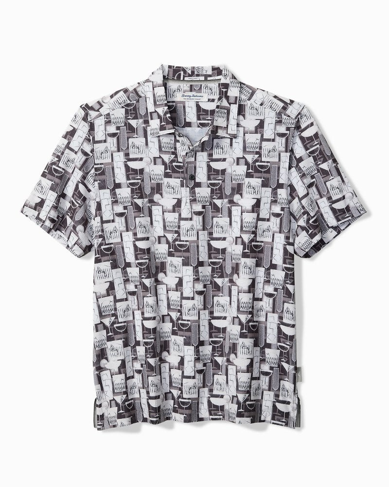Big & Tall Bahama Coast Tropical Tonic IslandZone Polo - Dark Shade