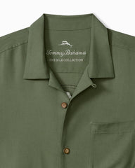 Big & Tall Sip Happens Silk Camp Shirt - Celadon