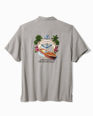 Big & Tall Anchor Management Silk Camp Shirt - Ultimate Gray