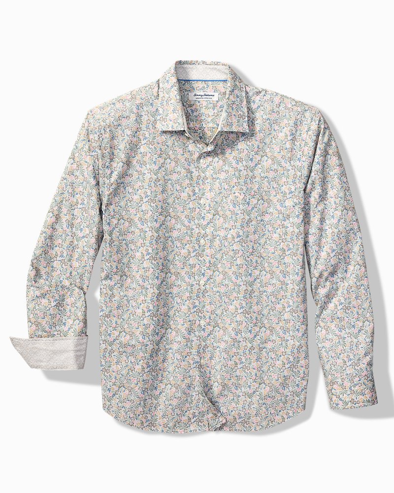 Big & Tall Sarasota Stretch Aveiro Sands IslandZone Shirt - Antique Ivy