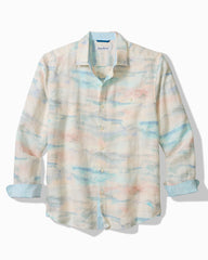 Big & Tall Desert Sky Linen Long-Sleeve Shirt - Bellini