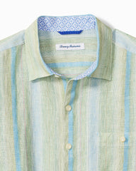 Big & Tall Delgada Stripe Linen Long-Sleeve Shirt - Hemp