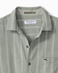 Big & Tall Nova Wave Cotton-Blend Short-Sleeve Shirt - Palm Moss