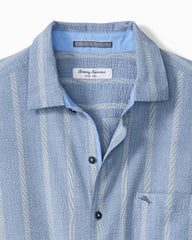 Big & Tall Nova Wave Cotton-Blend Short-Sleeve Shirt - Dockside Blue