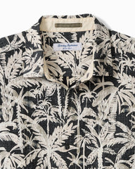 Big & Tall Nova Wave Nero Palms Cotton-Blend Shirt - Black
