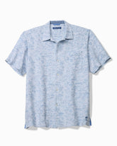 Big & Tall Torres Gardens Cotton-Blend Camp Shirt - Deep Space