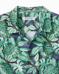 Big & Tall Coastal Ease Tropic Fringe IslandZone Camp Shirt - Coastline