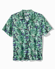 Big & Tall Coastal Ease Tropic Fringe IslandZone Camp Shirt - Coastline