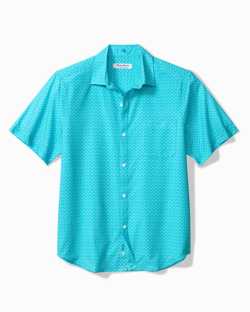 Big & Tall Bahama Coast Teeny Martini IslandZone Shirt - Light Island Breeze