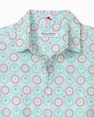 Big & Tall Bahama Coast Retro Palms IslandZone Shirt - Green Spiza