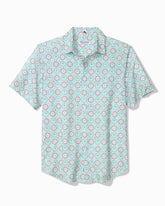 Big & Tall Bahama Coast Retro Palms IslandZone Shirt - Green Spiza