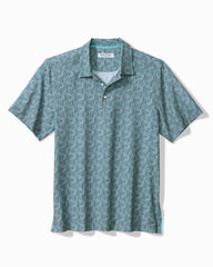 Big & Tall Bahama Coast Wild Waves IslandZone Polo - Graphite Gray