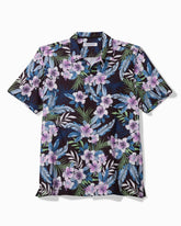 Big & Tall Bahama Coast Midnight Flora IslandZone Shirt - Black