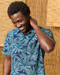 Big & Tall Bahama Coast Luau Blooms IslandZone Shirt - Insignia Blue