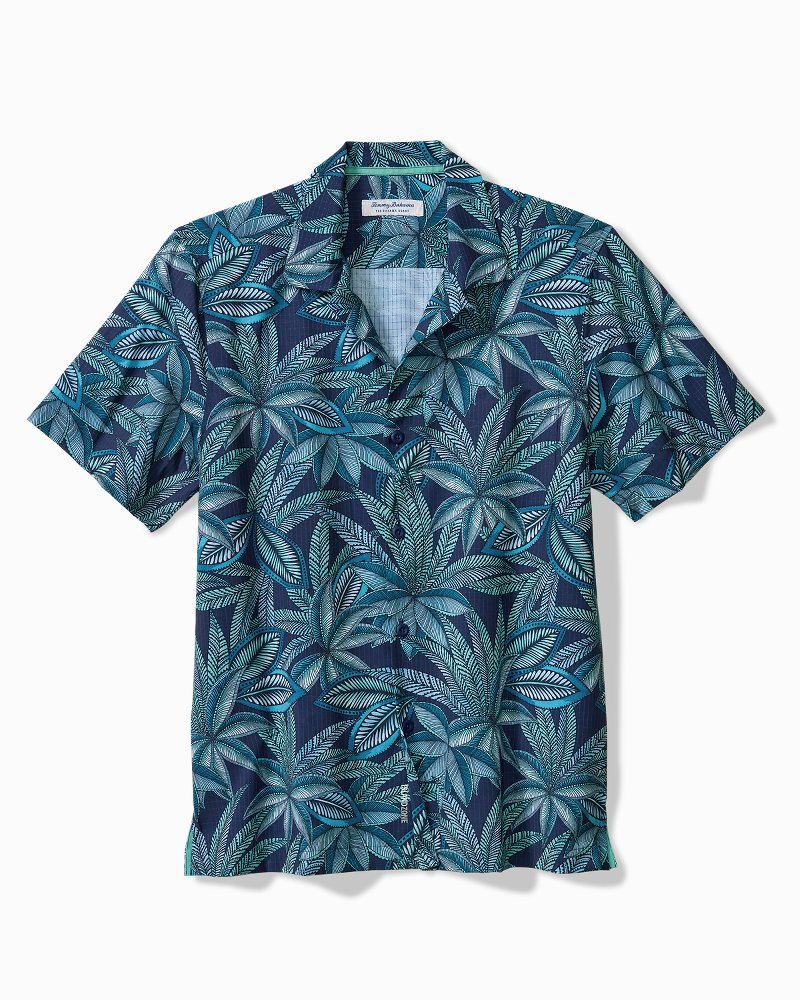 Big & Tall Bahama Coast Luau Blooms IslandZone Shirt - Insignia Blue