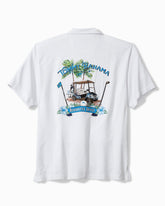 Big & Tall Coastal Ease Designated Driver IslandZone Camp Shirt - White
