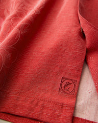 Big & Tall Kona Luxe Border Silk Camp Shirt - Baked Apple