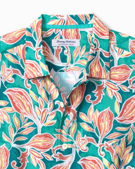 Big & Tall Bahama Coast Wild Vines IslandZone Shirt - Largo Teal