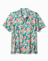 Big & Tall Bahama Coast Wild Vines IslandZone Shirt - Largo Teal