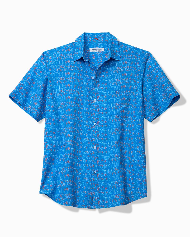 Big & Tall Bahama Coast Martini Time IslandZone Shirt - Campanula