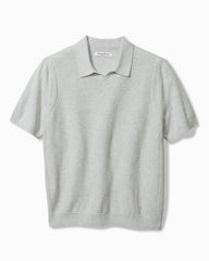 Big & Tall Capri Cove IslandZone® Sweater Polo - Heather Grey