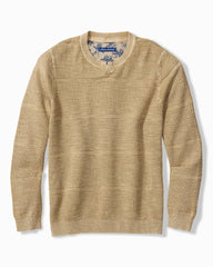 Big & Tall Saltwater Textured Abaco Sweater - Nomad Khaki