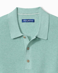 Big & Tall Playa Blanca Sweater Polo - Breeze